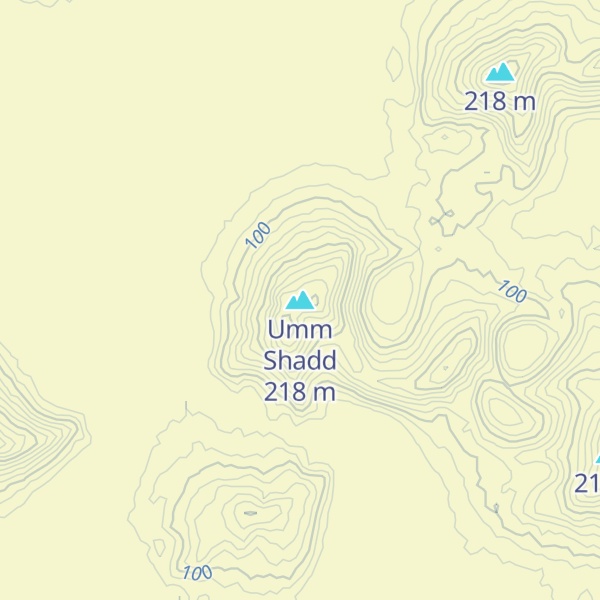 Map of Umm Shadd
