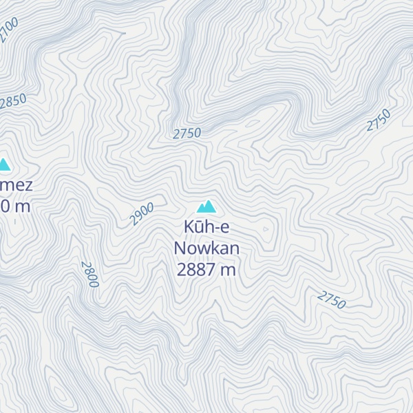 Map of Kūh-e Nowkan