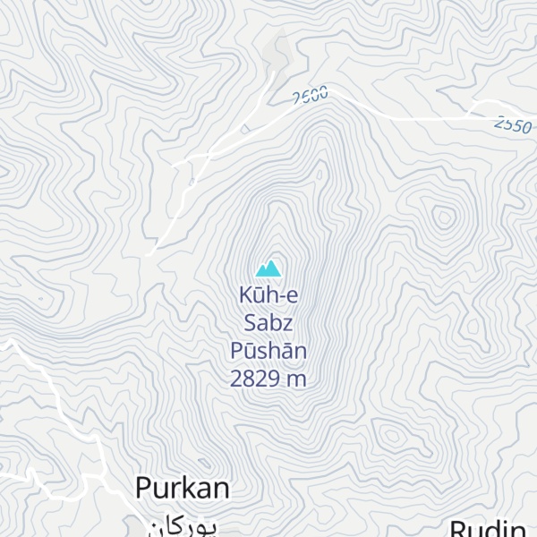 Map of Kūh-e Sabz Pūshān