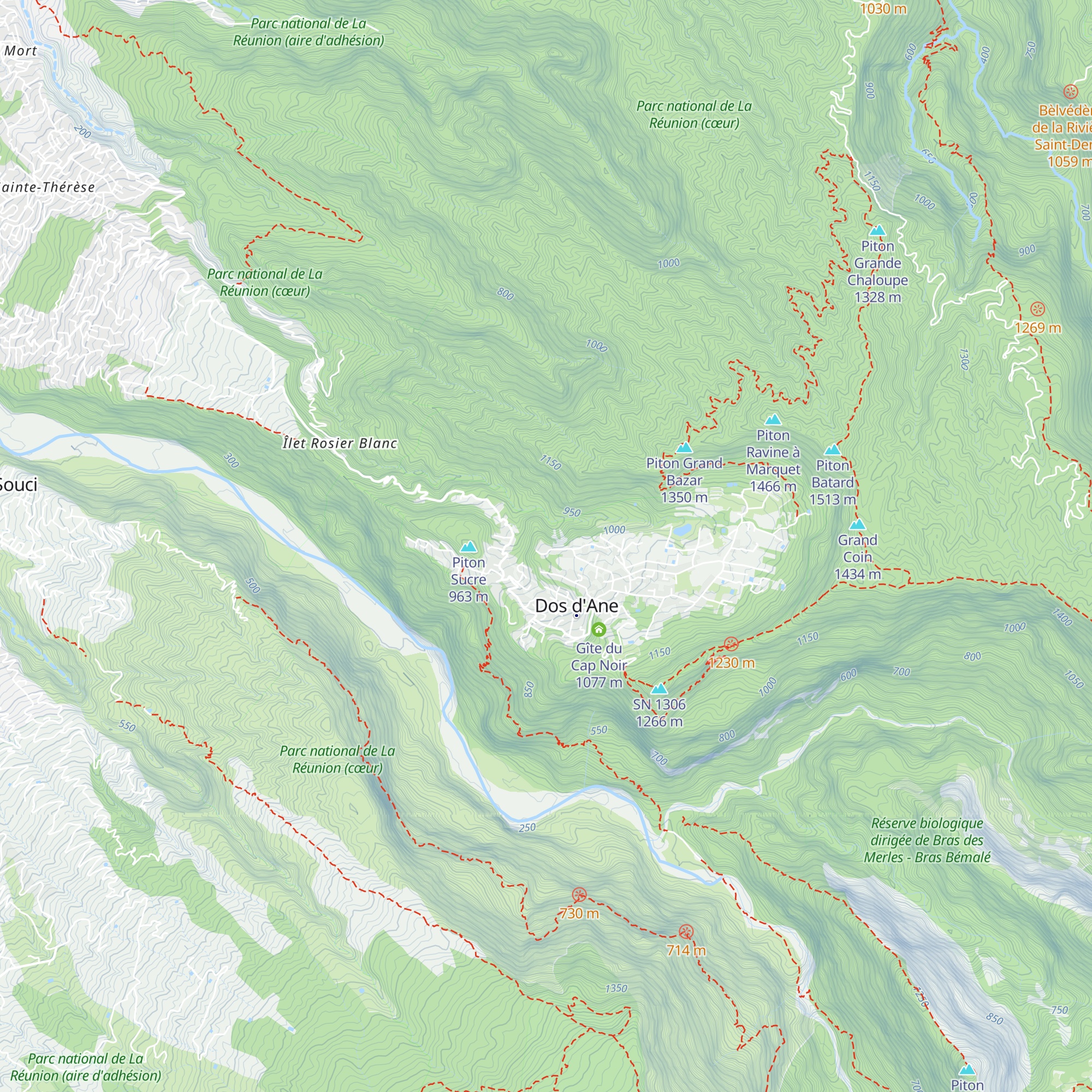 Gîte des Acacias map