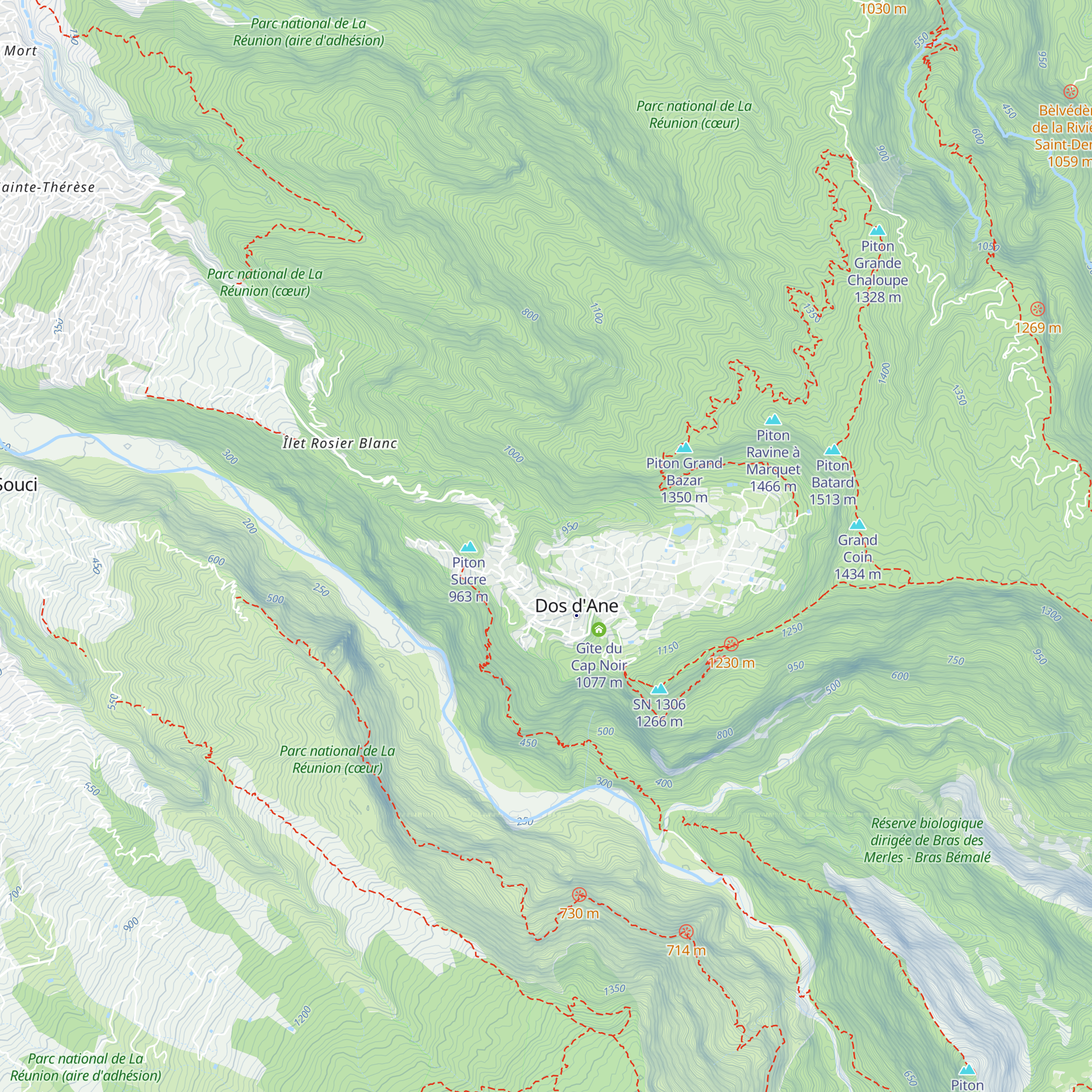 Gîte des Acacias map