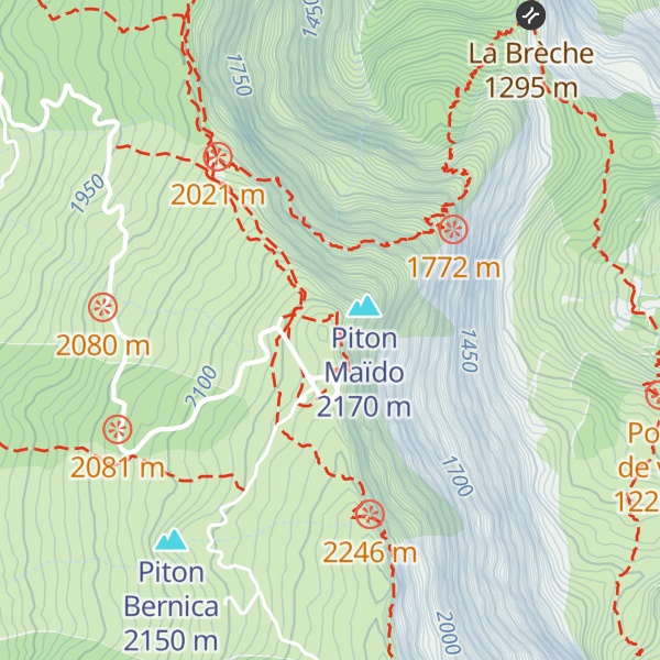 Map of Le Maïdo