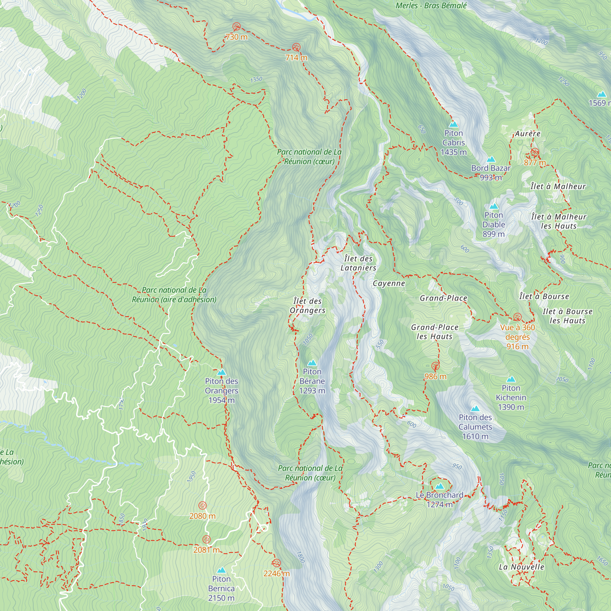 Gîte de Stéphane Hoareau map