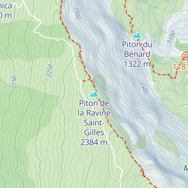 Map of Piton de la Ravine Saint-Gilles