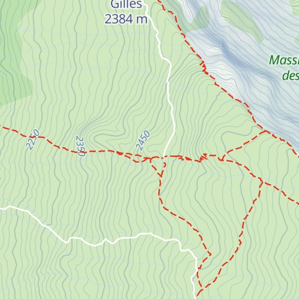 Map of Piton de la Glacière