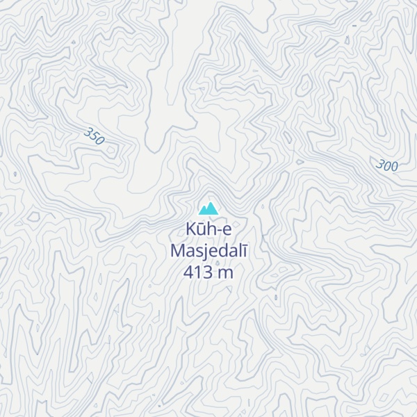 Map of Kūh-e Masjedalī