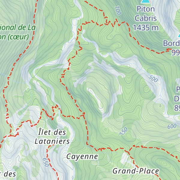 Map of Piton Tortue