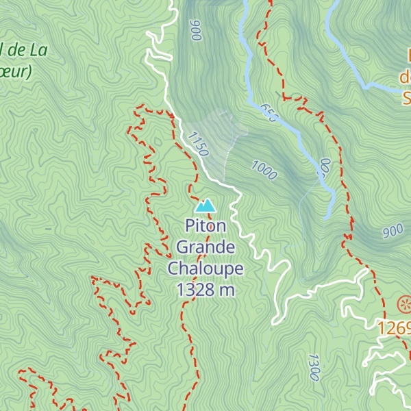 Map of Piton Grande Chaloupe