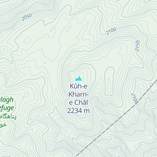 Map of Kūh-e Kharn-e Chāl