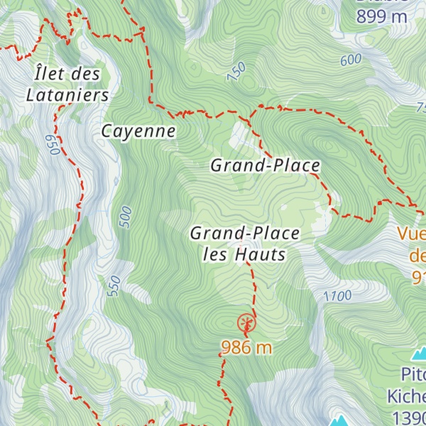 Map of Gîte Coeur De Mafate