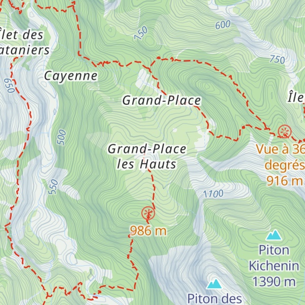 Map of Gîte Cœur de Mafate
