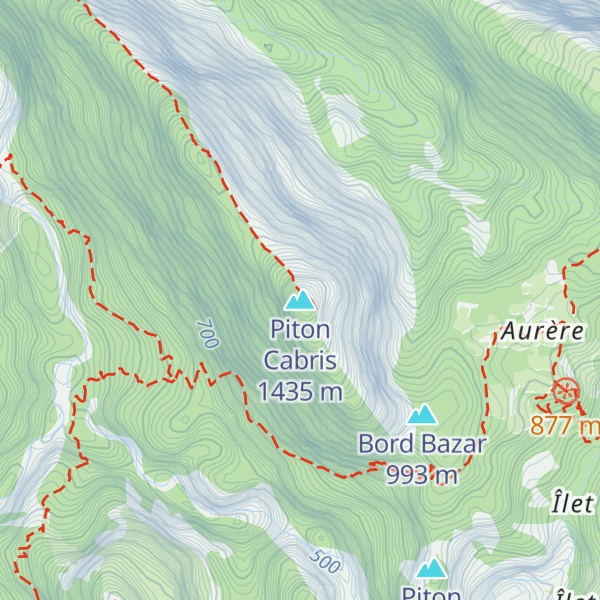 Map of Piton Cabris