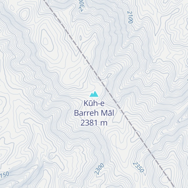 Map of Kūh-e Barreh Māl