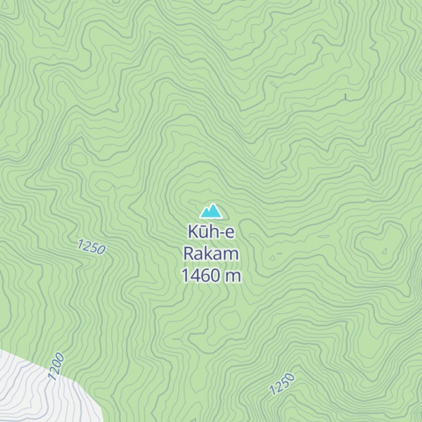 Map of Kūh-e Rakam