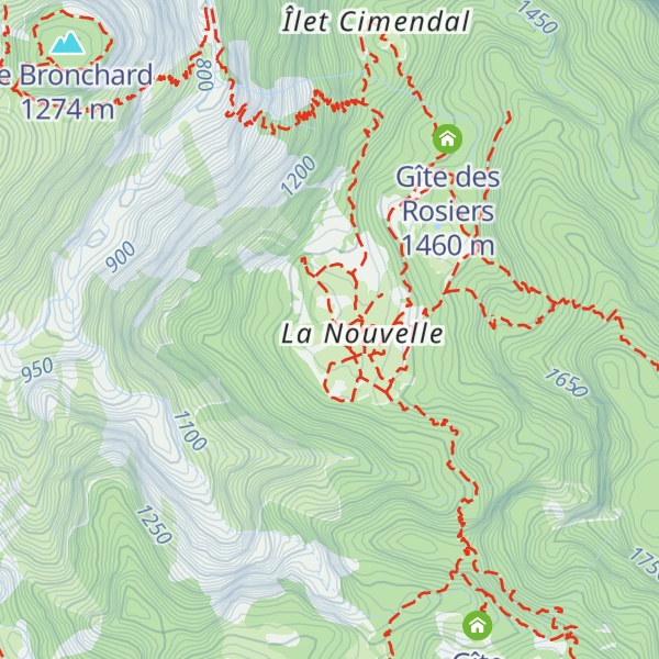 Map of Gîte Les Acacias