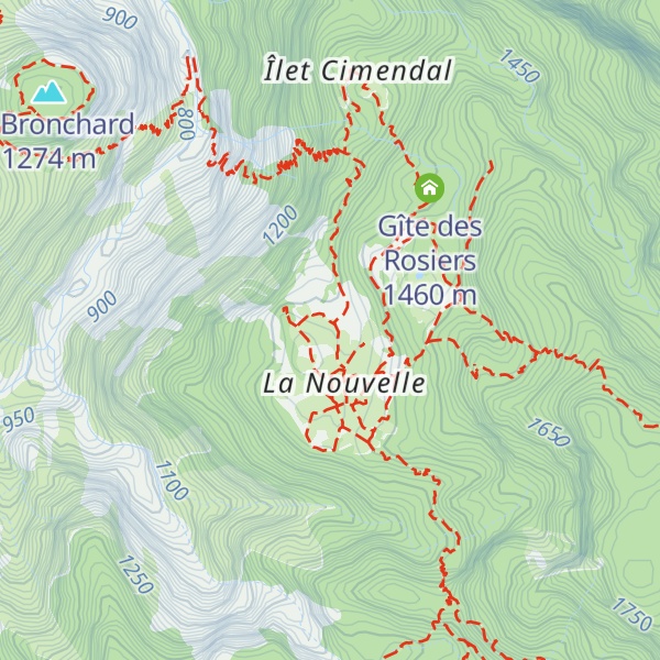 Map of Gîte les créoles
