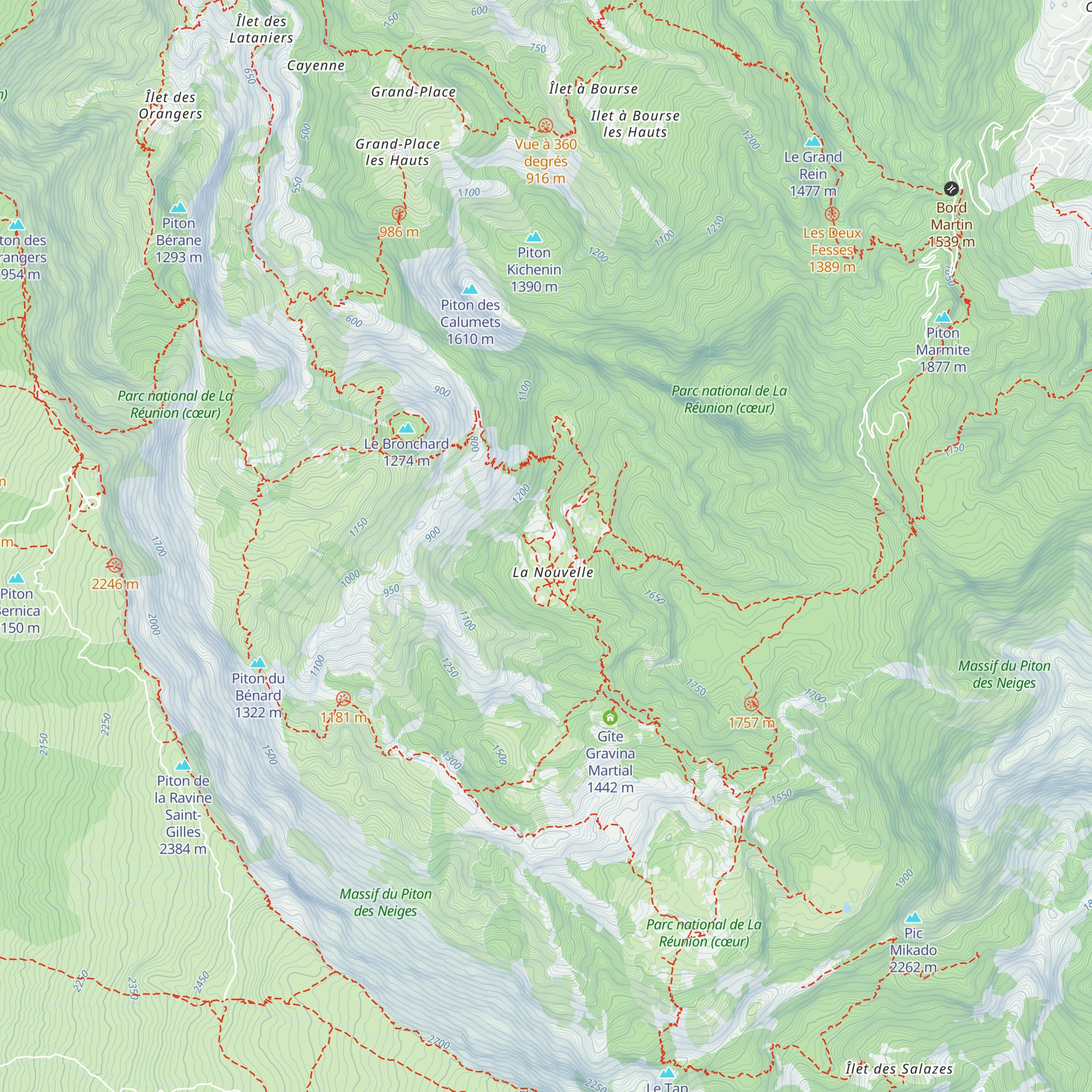 Gîte les créoles map