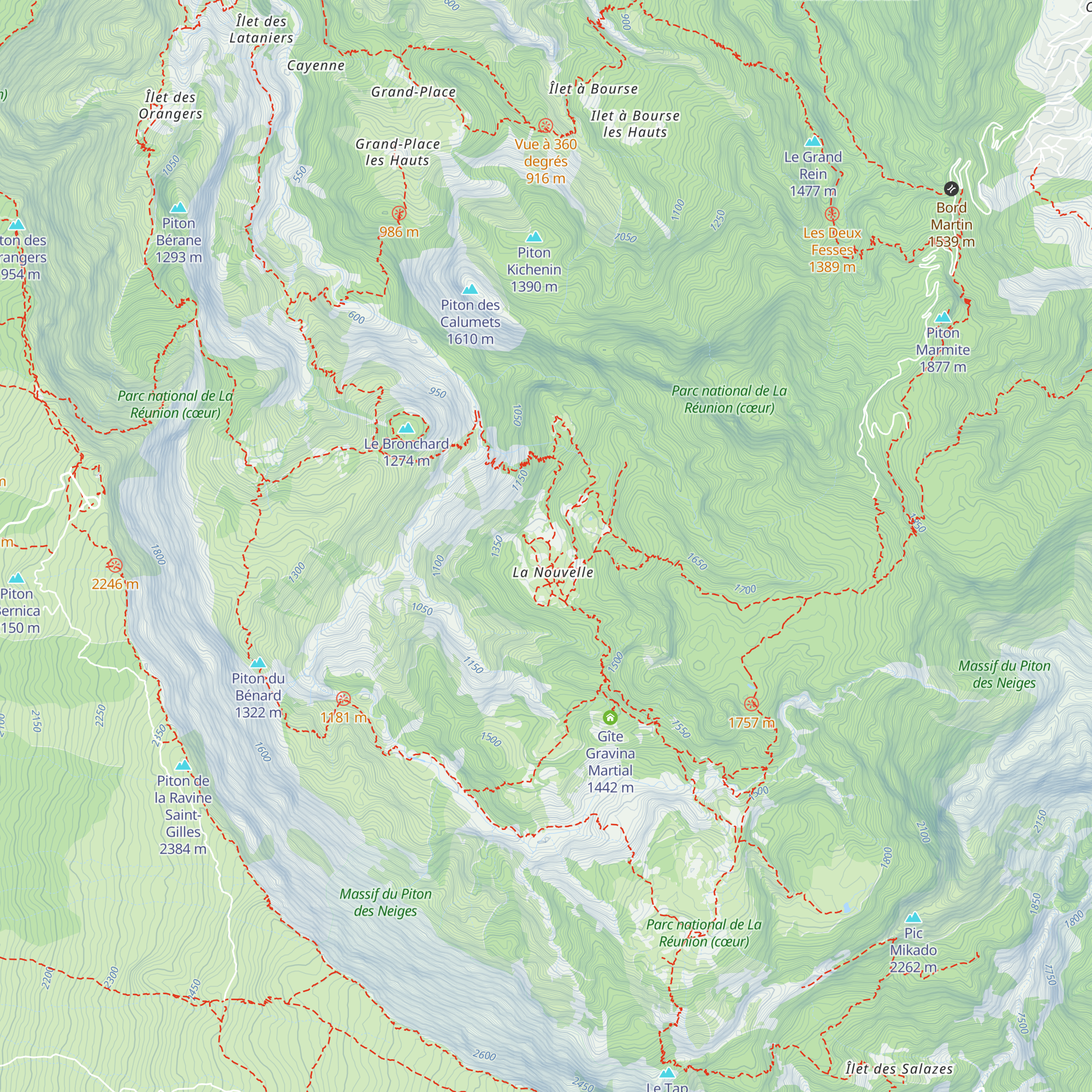 Gîte les créoles map