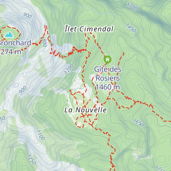 Map of Gîte Les bambous