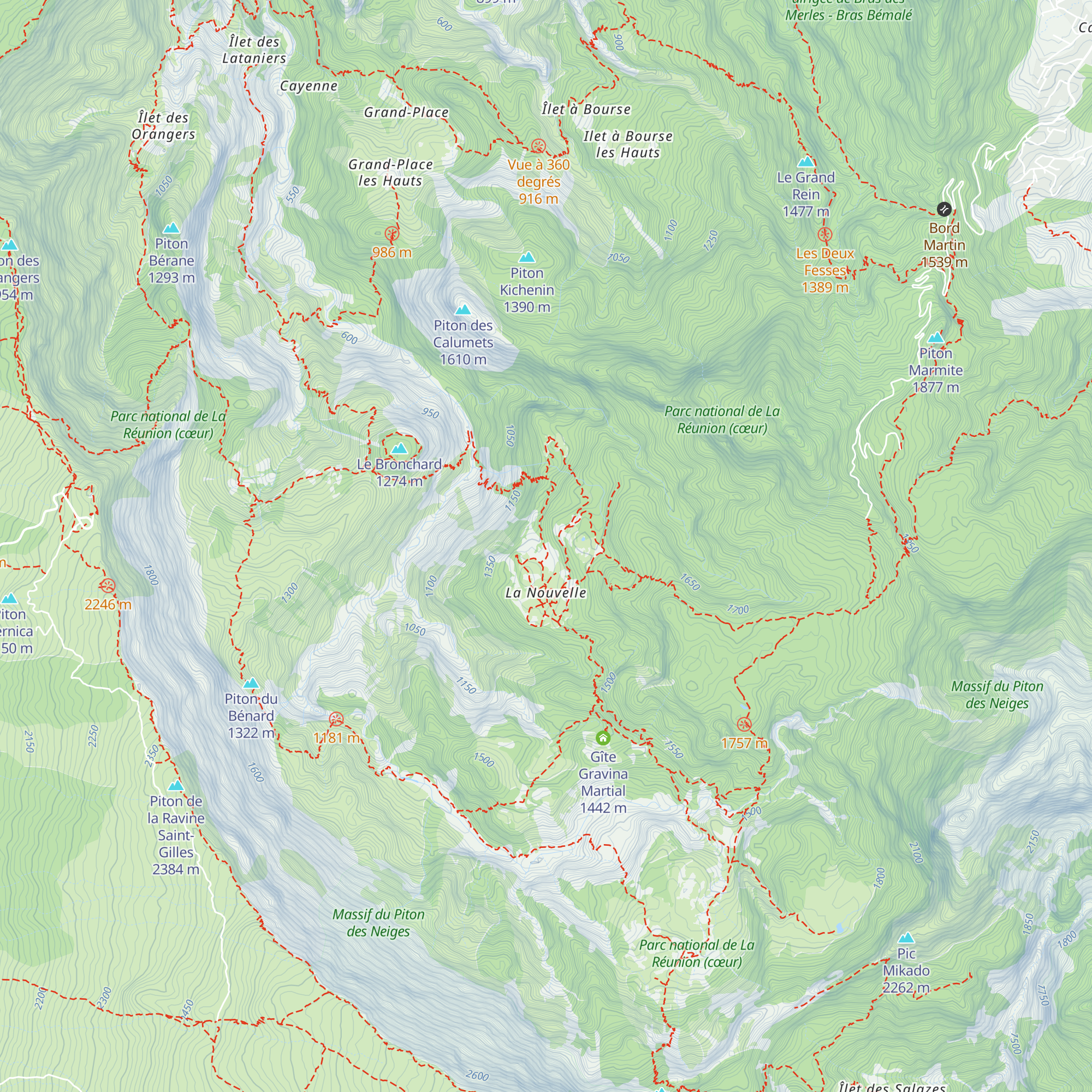 Gîte Les bambous map