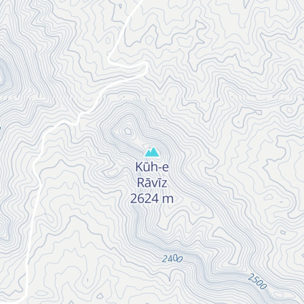 Map of Kūh-e Rāvīz