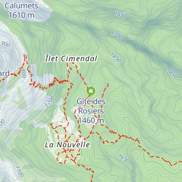 Map of Gîte des Rosiers