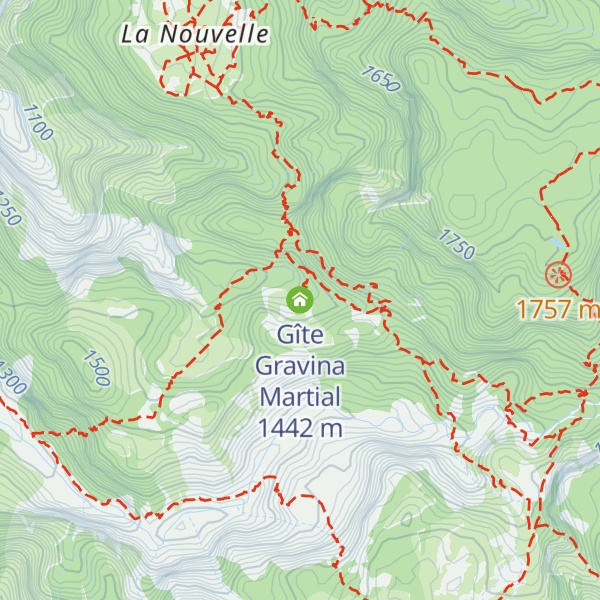 Map of Gîte Gravina Martial