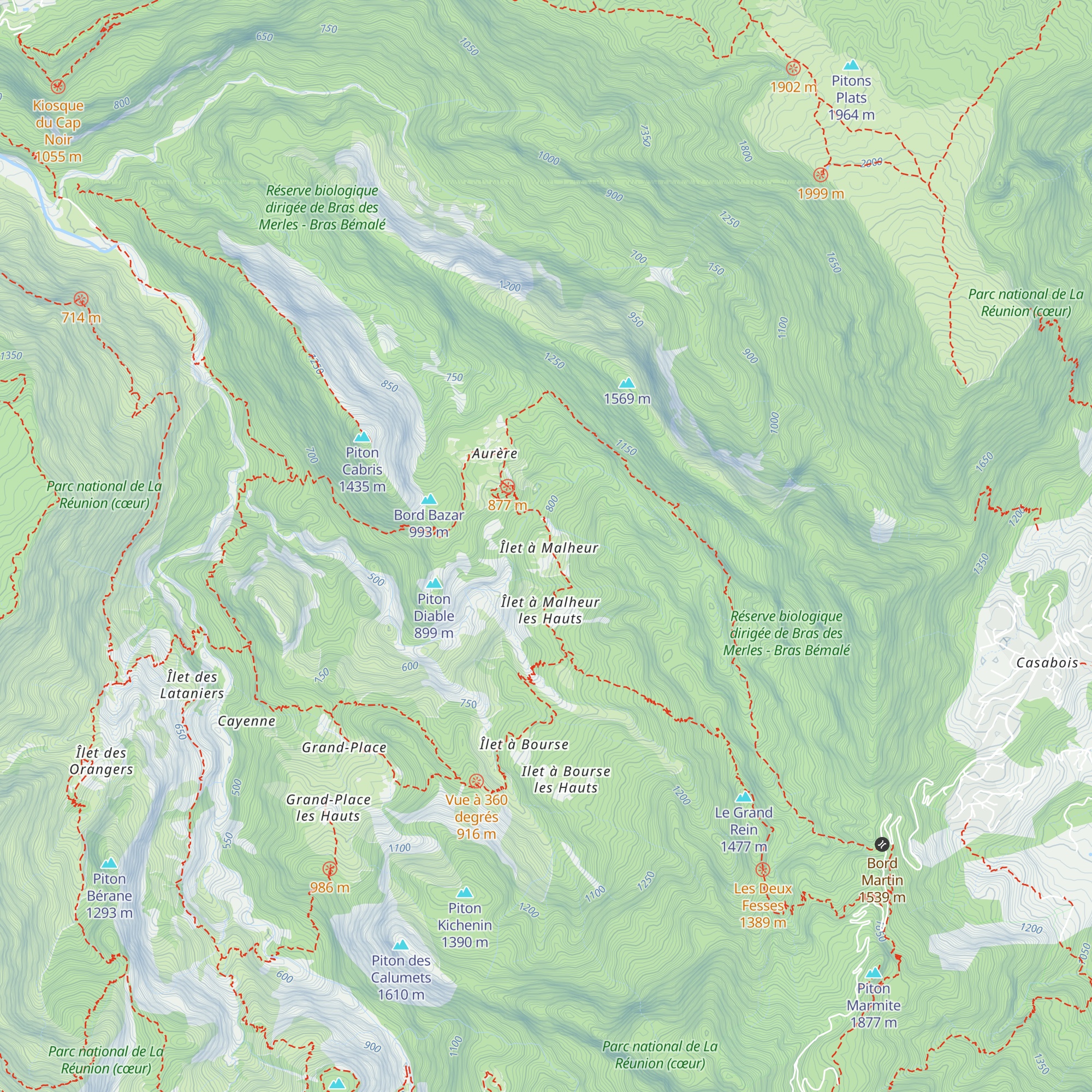 Gîte d'Ilet à Malheur map
