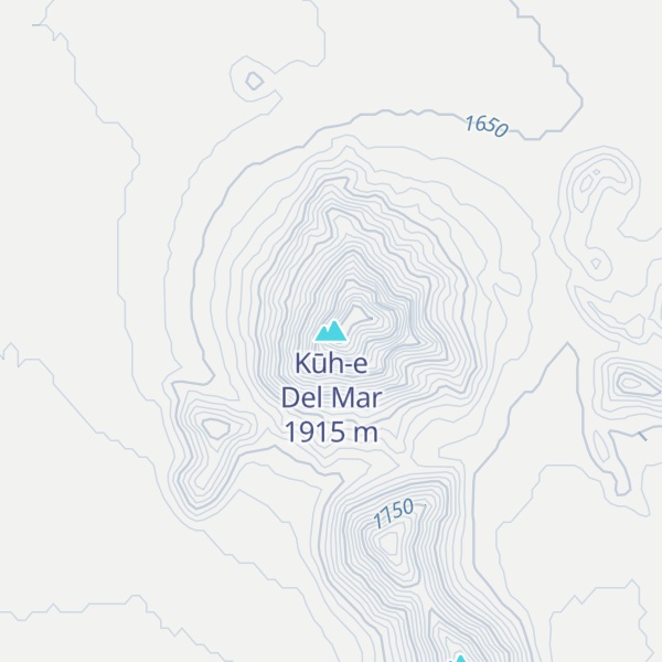 Map of Kūh-e Del Mar