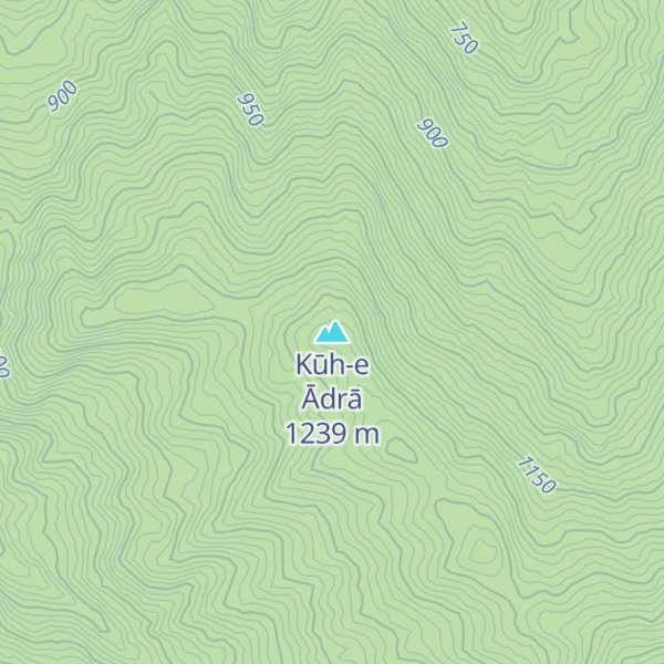 Map of Kūh-e Ādrā