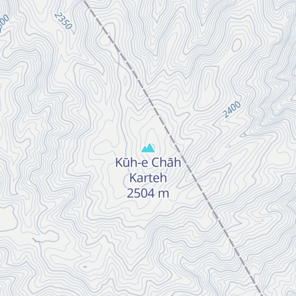 Map of Kūh-e Chāh Karteh