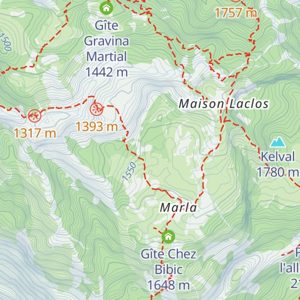 Map of Gîte Bois de Couleur