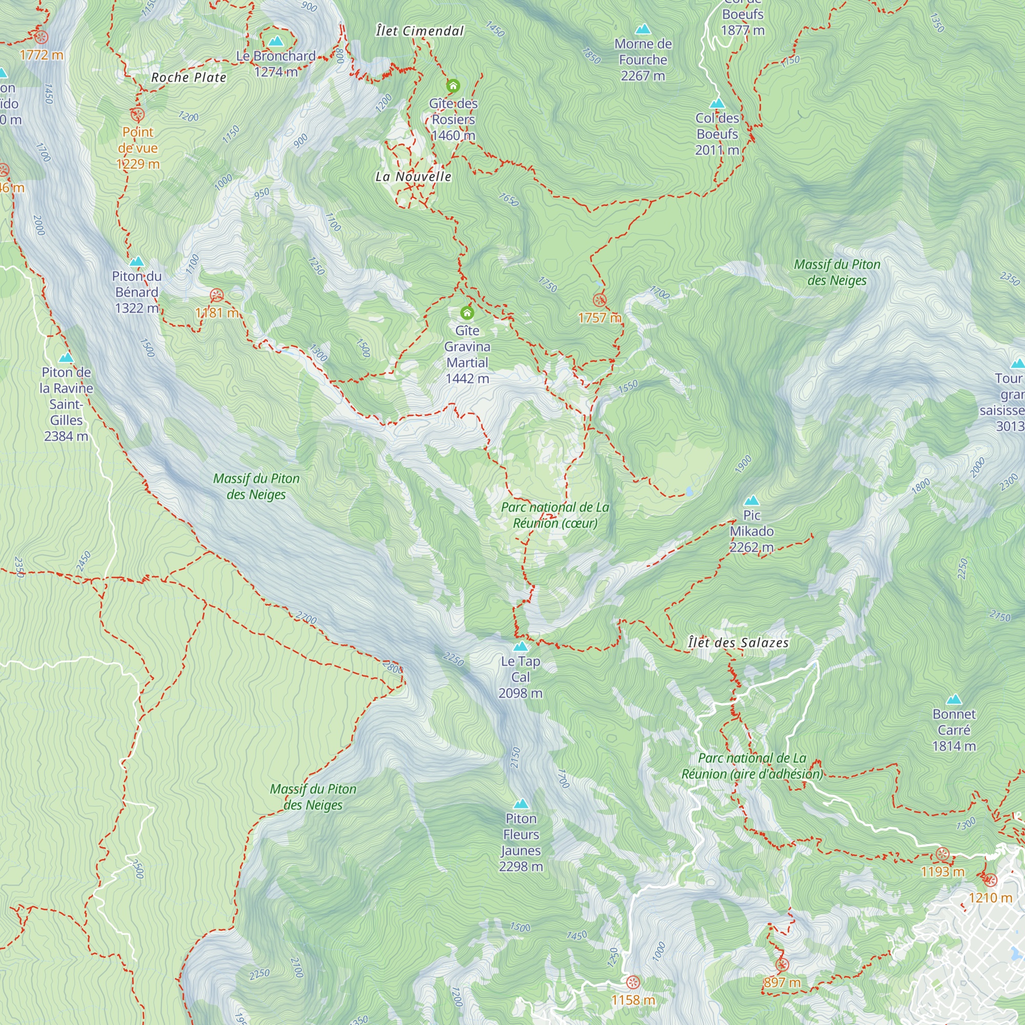 Gîte les Trois Roches map