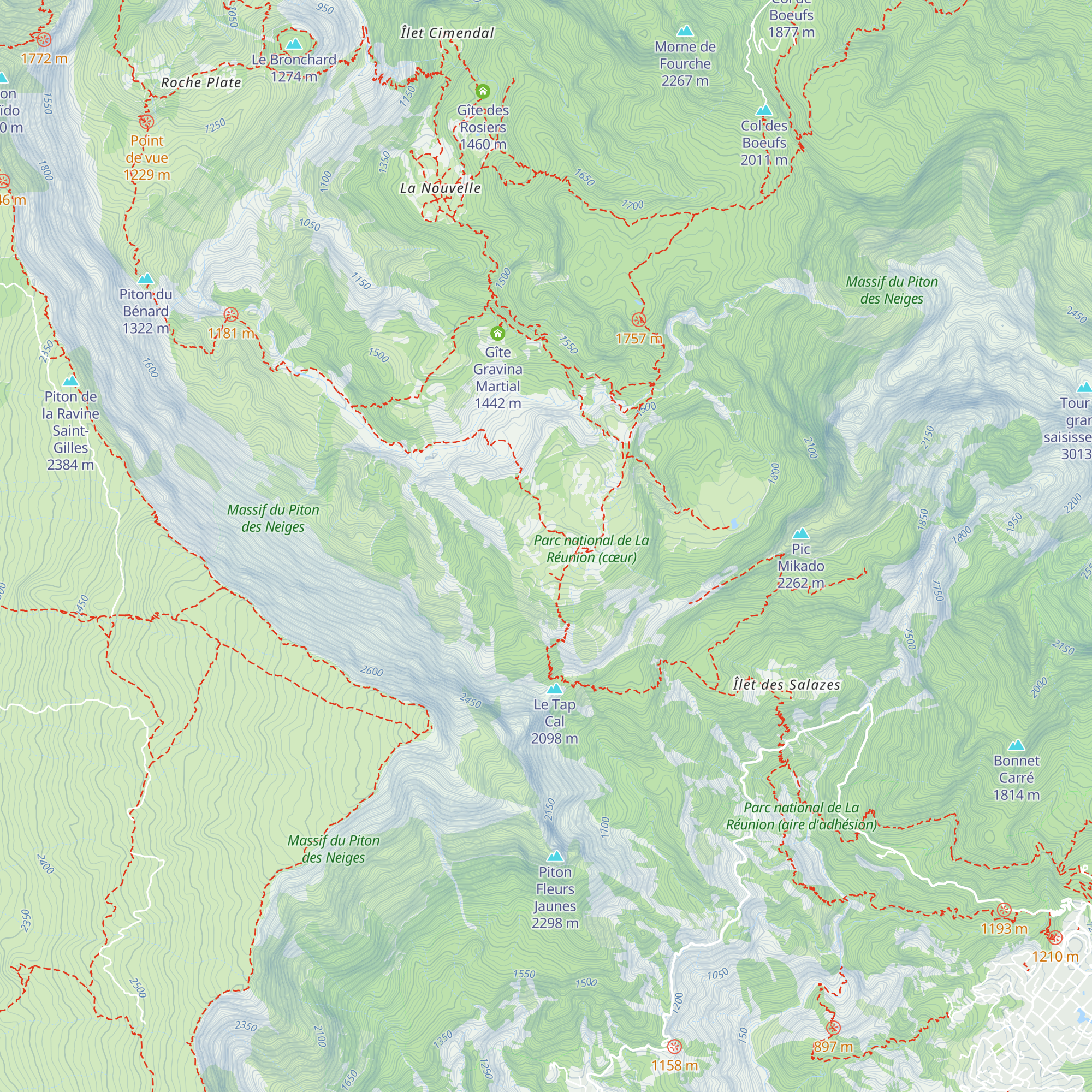 Gîte les Trois Roches map