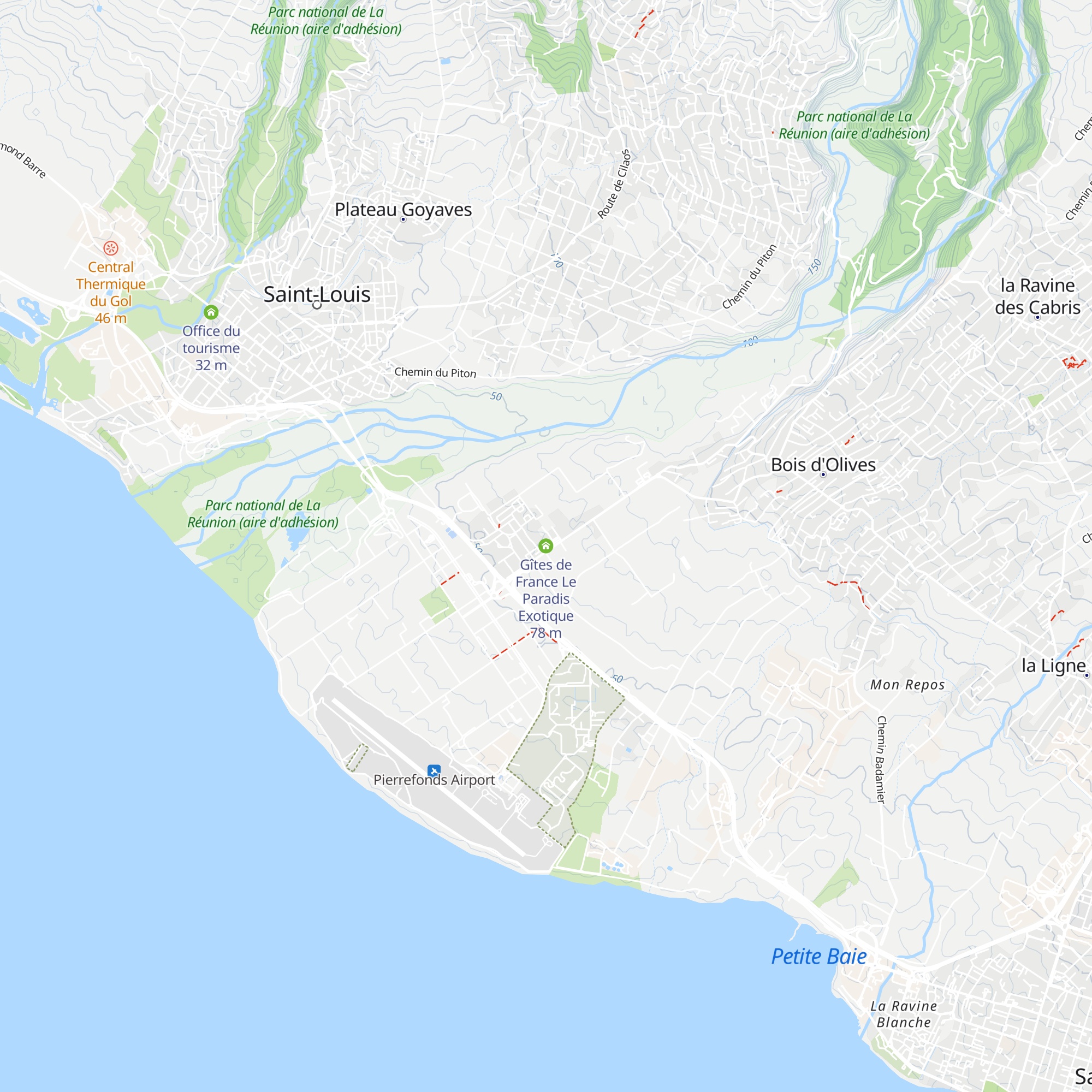 Gîtes de France Le Paradis Exotique map