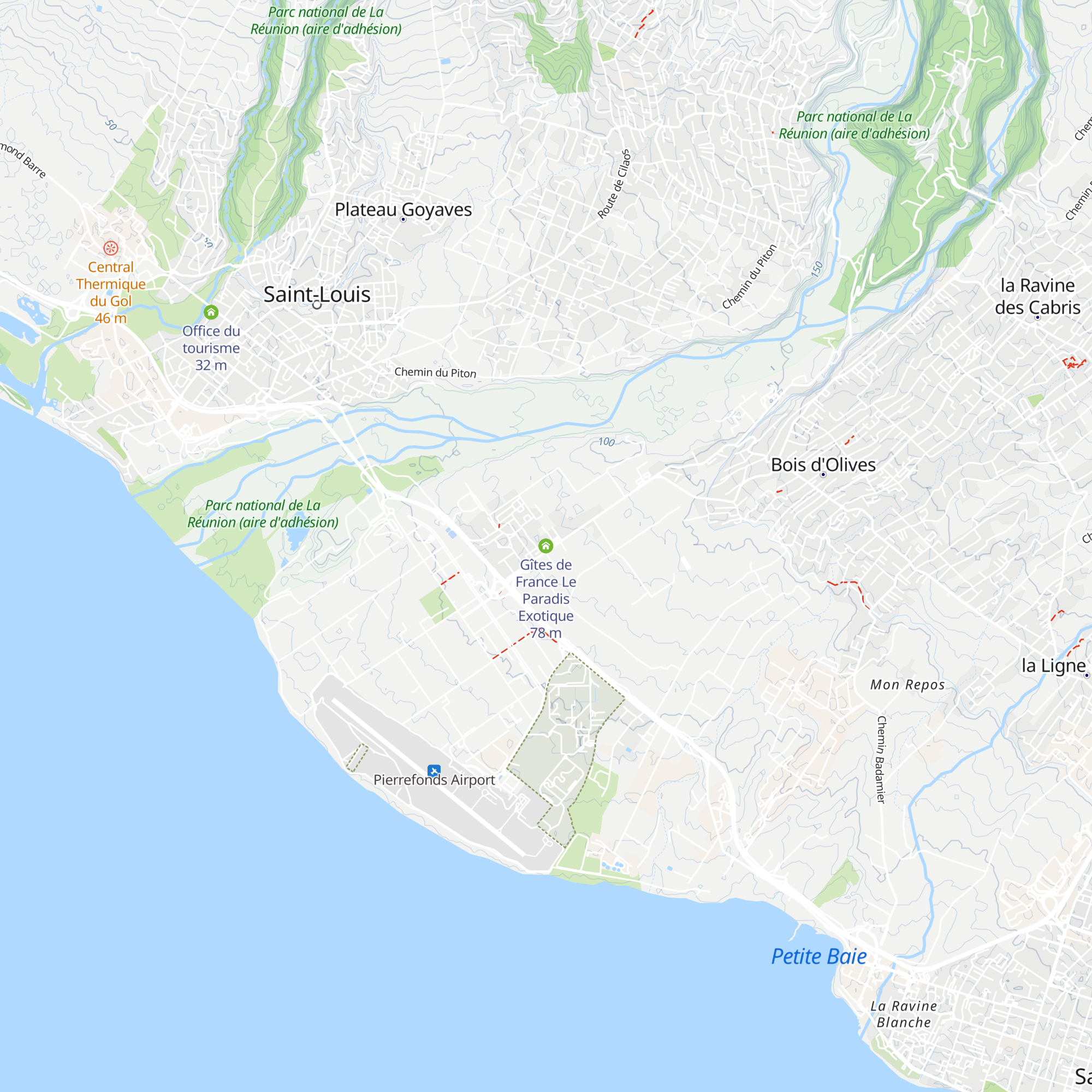 Gîtes de France Le Paradis Exotique map