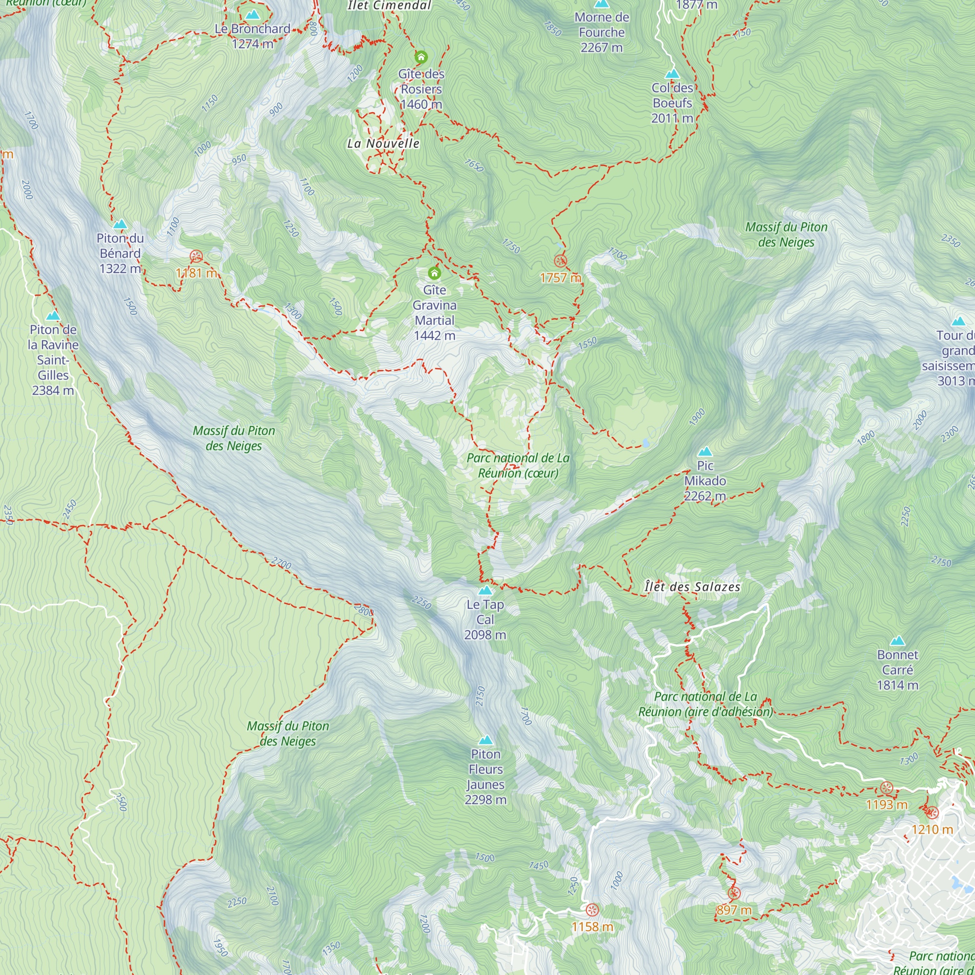 Gîte Ti Piton map