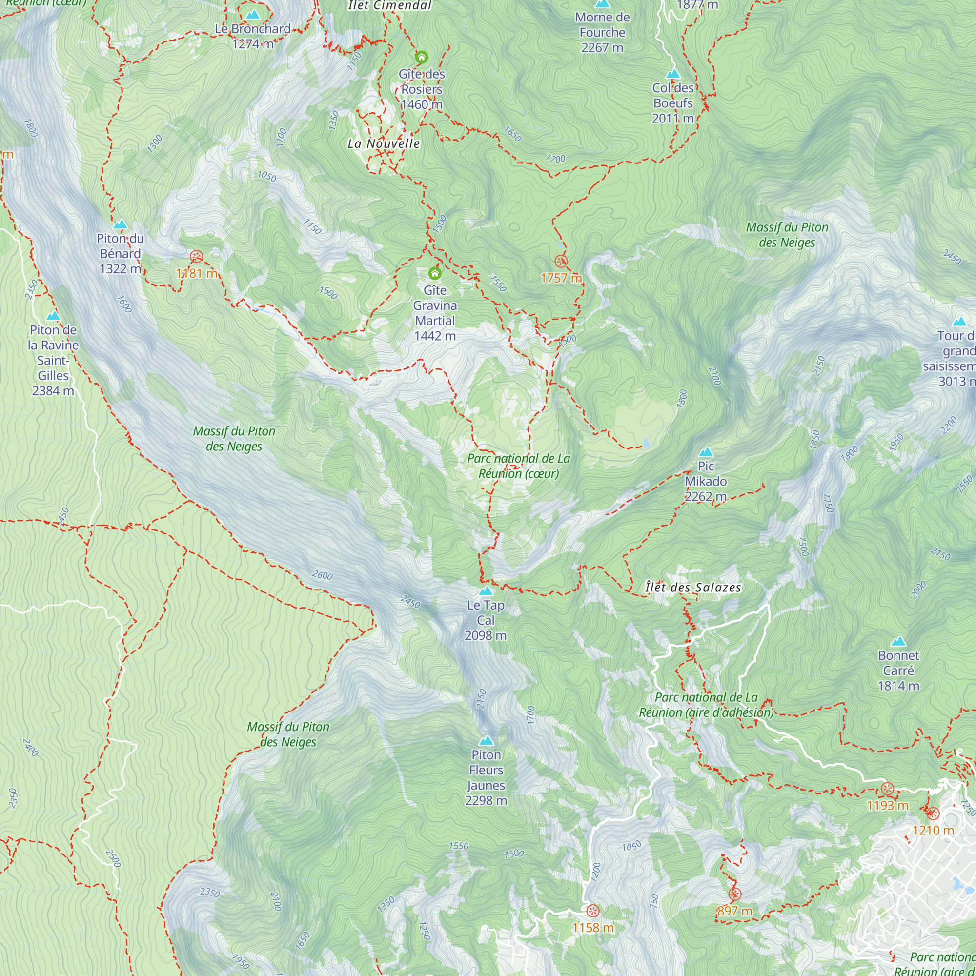 Gîte Ti Piton map