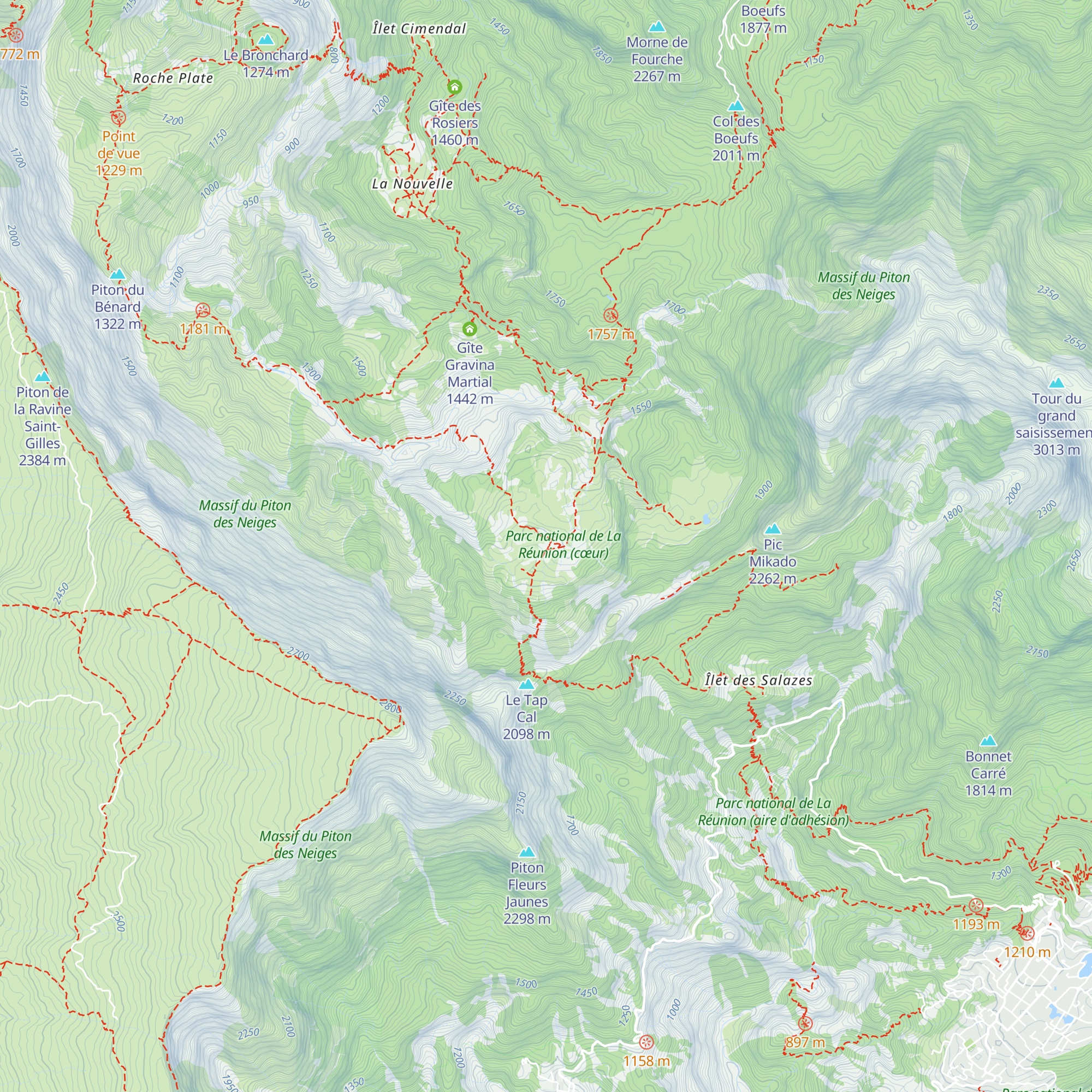 Gîte Yolande Hoareau map