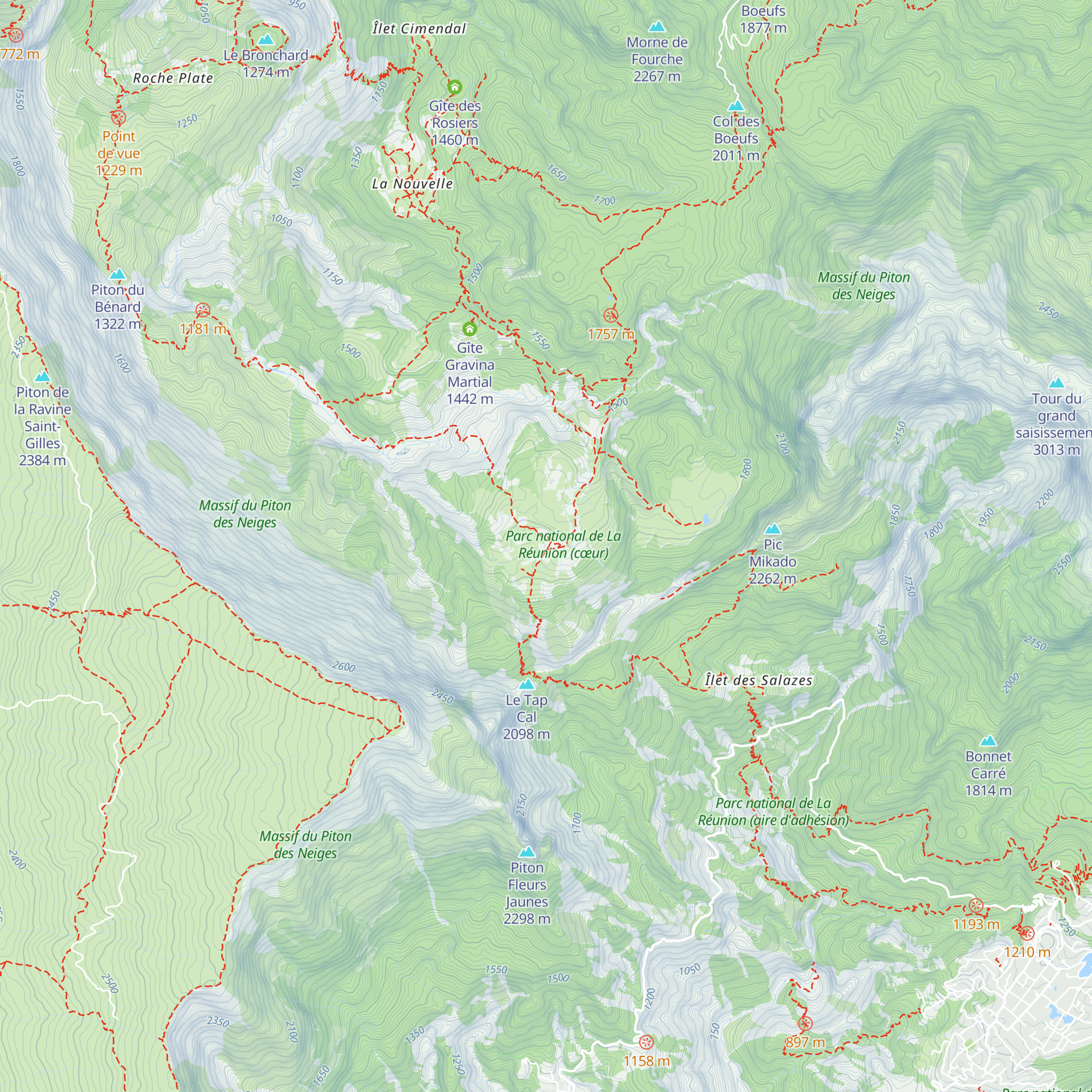 Gîte Yolande Hoareau map