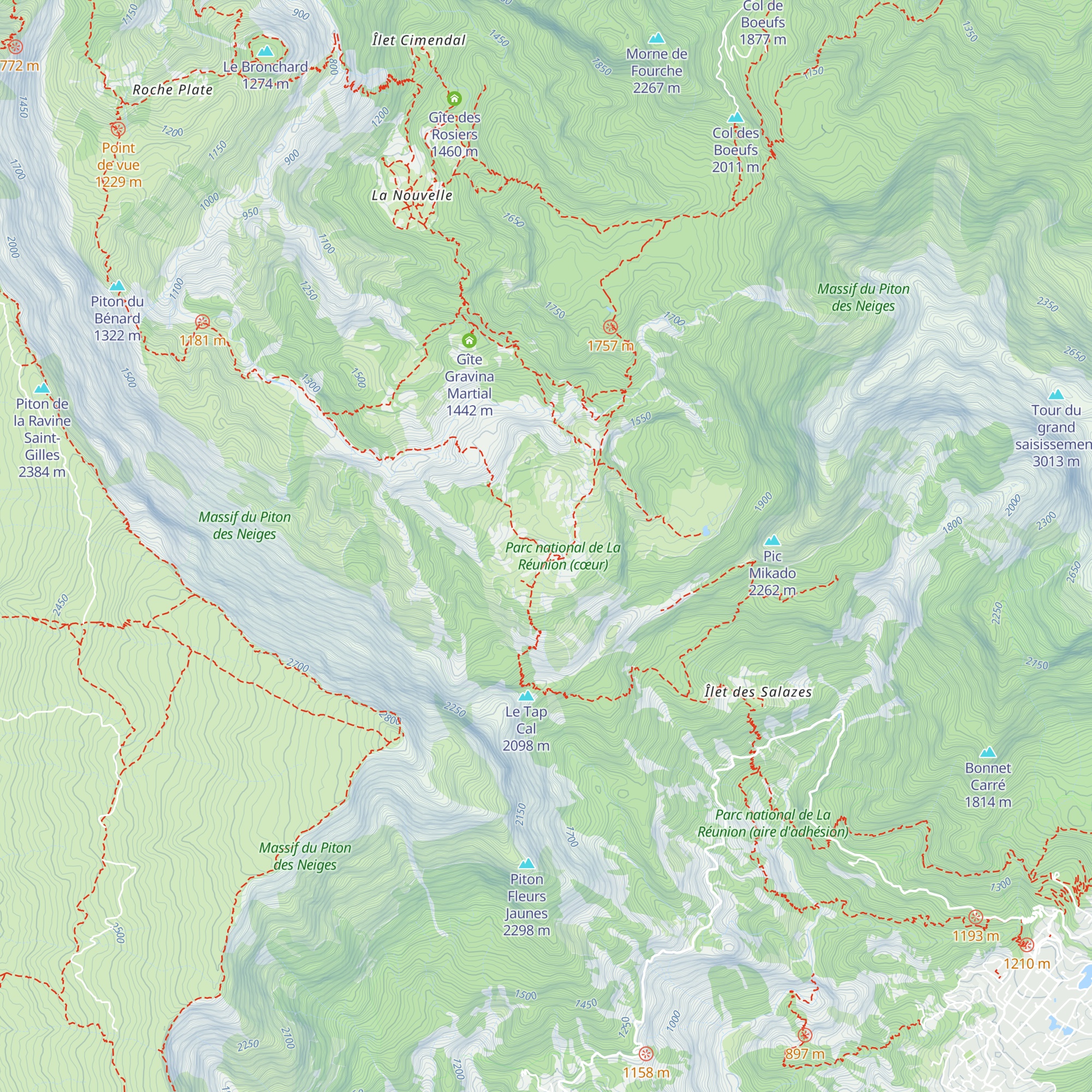 Gîte Le Gros Morne map