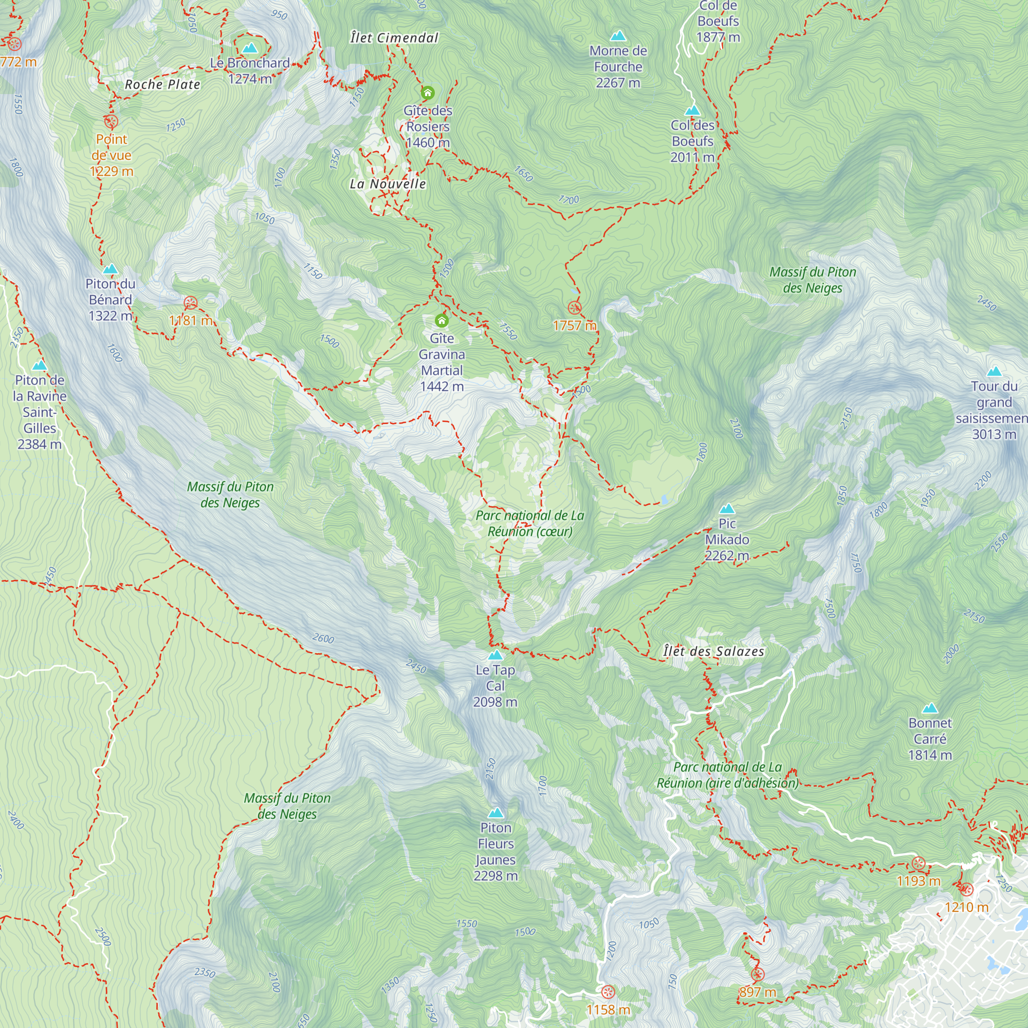 Gîte Le Gros Morne map