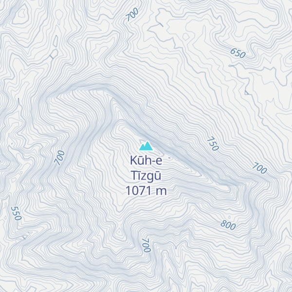 Map of Kūh-e Tīzgū