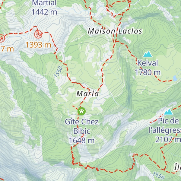 Map of Gîte de Marla (Yolande Hoareau)
