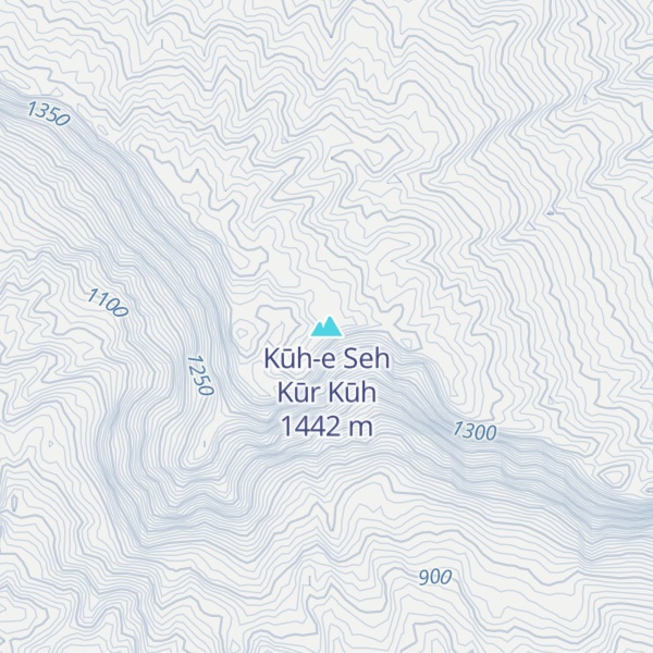 Map of Kūh-e Seh Kūr Kūh