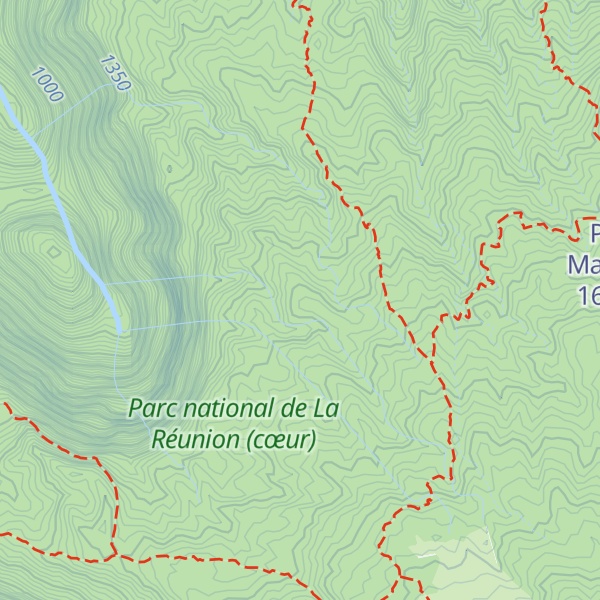 Map of Piton Terre Rouge