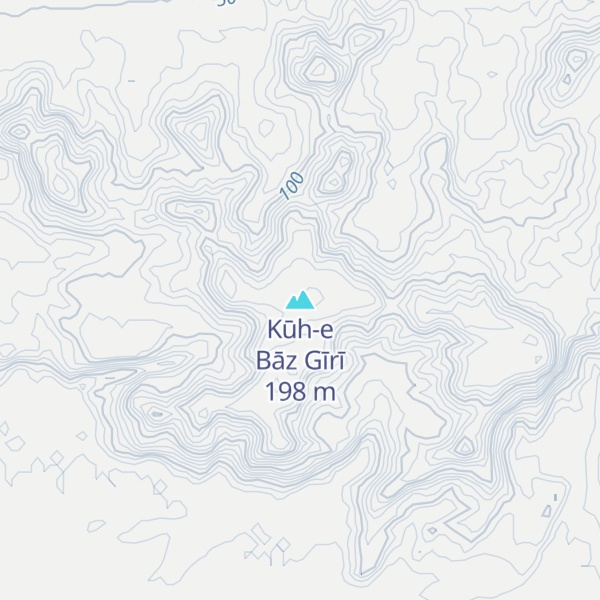 Map of Kūh-e Bāz Gīrī
