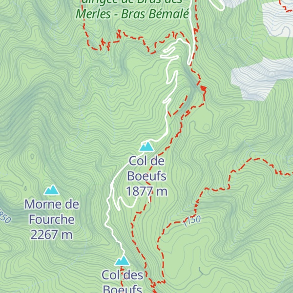 Map of Col de Boeufs