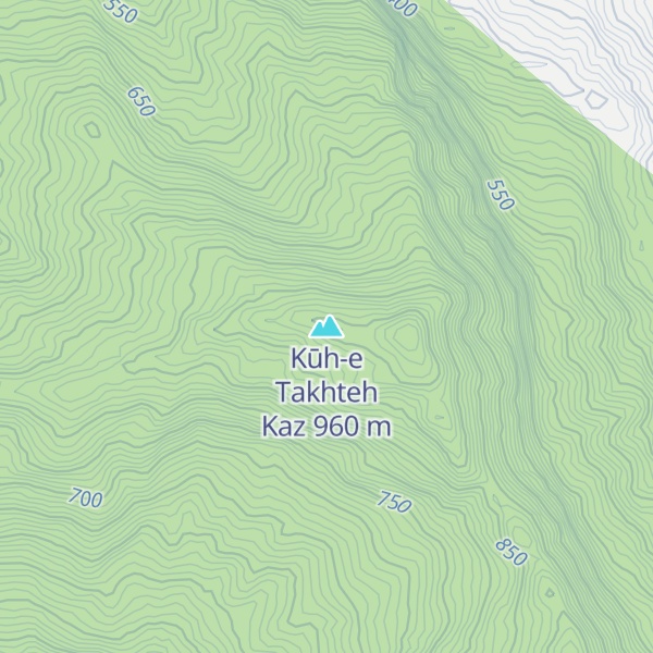 Map of Kūh-e Takhteh Kaz