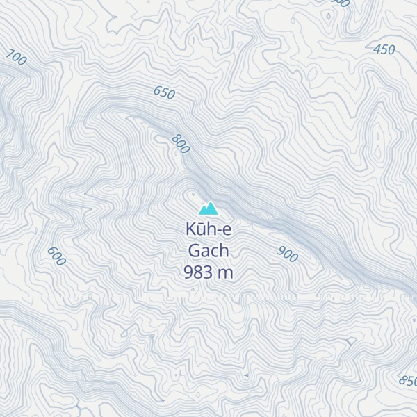 Map of Kūh-e Gach
